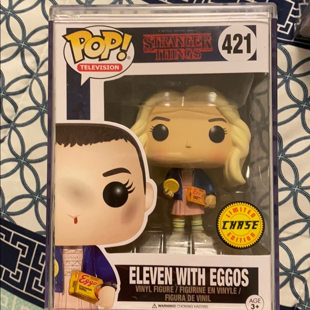 Stranger Things Eleven with Eggs with wig.